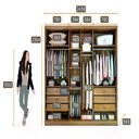 Ver imagem 4 de Guarda Roupa Rizon 6 Portas 6 Gavetas 1 Espelho Cor:cumaru