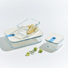 Pote de Vidro Hermético Retangular - Tampa com Alavanca - 500ml - Perfect Seal - Neoflam - 5