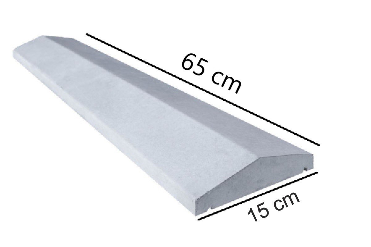 Forma Manual de Aço para Produção Própria de Chapéu Pingadeira 15x65cm Acabamento Muros - 6