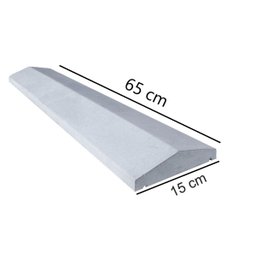 Forma Manual de Aço para Produção Própria de Chapéu Pingadeira 15x65cm Acabamento Muros - 6