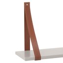 Ver imagem 3 de Kit 2 Prateleiras Gold Cinza com Alças de Couro - Matic Móveis