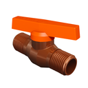 Ver imagem 1 de Registro de Esfera Rosca Externa Pvc Predial Bitola 3/4'' Sistema V.a.r Marrom Durín