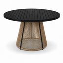 Ver imagem 2 de Mesa Laguna Alumínio Tampo Ripado 140cm Pintura Eletrostática Trama Original