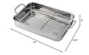Ver imagem 5 de Cuisinart Assadeira de Aço Inoxidável 14" C/ Grelha Removível