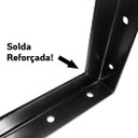 Ver imagem 5 de Kit 4 Suporte Mão Francesa Reforçada 50cm Preto