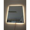 Espelho Lapidado Bisotê Iluminado com LED quente - 50x100cm - 8