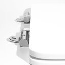 Ver imagem 4 de Assento Sanitário Poliéster para Louça Vogue Plus (deca) Slow Close Cromado (reb. Oculto) Branco