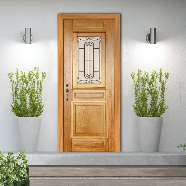 Folha de Porta 210x92 Cm Tauari Alteza com Grade Mapaf - 2