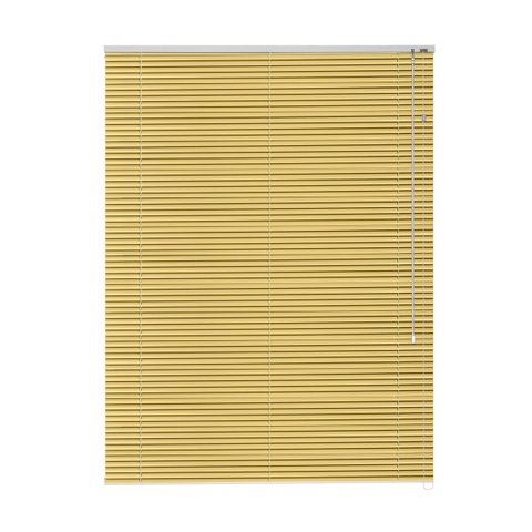 Persiana Horizontal 25mm Liso 1,60 X 2,20 Amarelo Alumínio