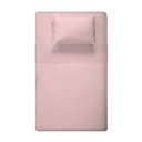 Ver imagem 3 de Jogo de Cama Solteiro Liso 180 Fios Fiori:rosa Claro
