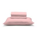 Ver imagem 2 de Jogo de Cama Solteiro Liso 180 Fios Fiori:rosa Claro