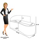 Ver imagem 5 de Sofá 3 Lugares Orgânico 180cm Morgan e 2 Poltronaslua Veludo Marsala D03 - D’Rossi
