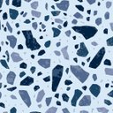 Ver imagem 2 de Papel de Parede Adesivo Granilite Tons de Azul Escuro - 2,5m