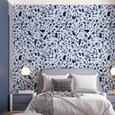 Ver imagem 1 de Papel de Parede Adesivo Granilite Tons de Azul Escuro - 2,5m