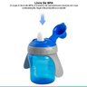 Copo Infantil Antivazamento Com Alça Para Bebê Com Bico Rígido Clingo - Azul - 4