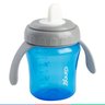 Copo Infantil Antivazamento Com Alça Para Bebê Com Bico Rígido Clingo - Azul - 6