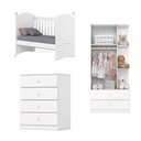 Ver imagem 3 de Quarto de Bebê Completo Hope 2 Portas 6 Gavetas Branco - Pnr Móveis