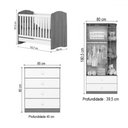 Ver imagem 4 de Quarto de Bebê Completo Hope 2 Portas 6 Gavetas Branco - Pnr Móveis