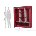 Ver imagem 3 de Organizador Guarda Roupa Cabideiro Dobravel Armario Azul