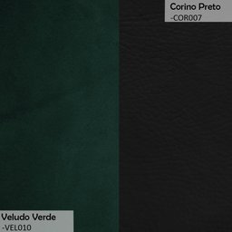 Poltrona Orgânica Decorativa Lara Veludo Verde/pu Preto - Montanaris Decor Md Montanaris Decor - 7