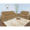 Capa Sofá 3 Lugares Caramelo Dalila em Suede Decoração Moderna - 2
