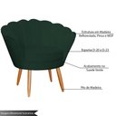 Ver imagem 3 de Kit 2 Poltronas Decorativa para Sala de Estar Charm Suede Verde - Montanaris Decor MD MONTANARIS DEC