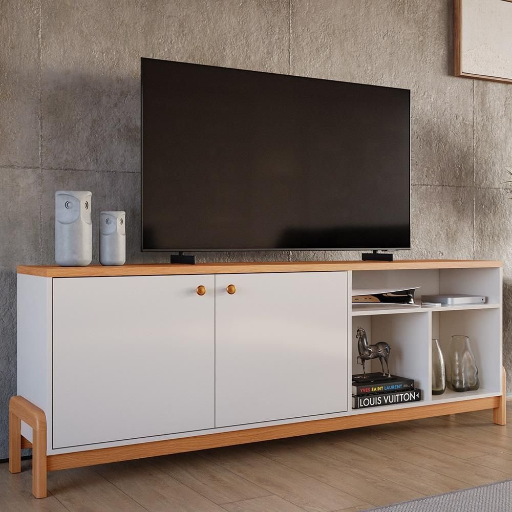 Rack para Tv 70" Sunny Lukaliam Móveis 2 Portas 1,83m | MadeiraMadeira