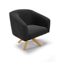 Ver imagem 6 de Kit 1 Namoradeira E 2 Poltronas Base Madeira Preto