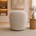 Ver imagem 3 de Poltrona Decorativa Yara Base Giratória Veludo Sala Estar Quarto Recepção Confortável