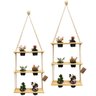 Kit Horta Vertical Floreira de Parede Horta Suspensa + Vasos Cor:Natural - 1