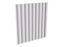 Ver imagem 3 de Painel Waves Branco de Poliest 155mm Santa Luzia 280cmx15,5cmx1,5cm:branco