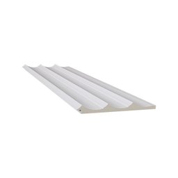 Painel Waves Branco de Poliest 155mm Santa Luzia 280cmx15,5cmx1,5cm:branco - 1