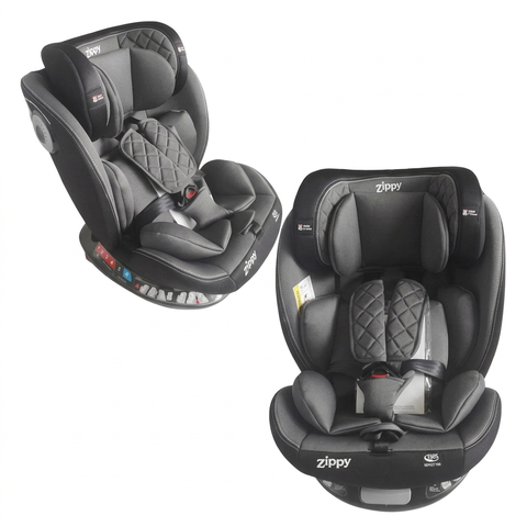 Cadeira para Carro Isofix 360° 0 a 36kg Cinza Zippy Toys