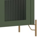 Ver imagem 7 de Cristaleira Sala de Jantar 2 Portas Vidro Pés Industrial Dourado Naim I03 Musgo - Lyam Decor