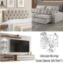 Ver imagem 4 de 20 Pares Conector Cabeceira Sofá Painel Tvs União Encaixe Aço Galvanizado