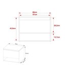 Ver imagem 4 de Gabinete Banheiro 1 Porta 60Cm Suspenso Cr10086 Branco