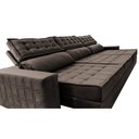 Ver imagem 4 de Sofá Retrátil e Reclinável 3,55m Cama inBox Big Star com SoftGel D40 Velupluma Café
