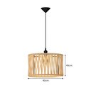 Ver imagem 3 de Luminária Pendente para Sala de Estar Nobre em Corda Cúpula Cor Off White