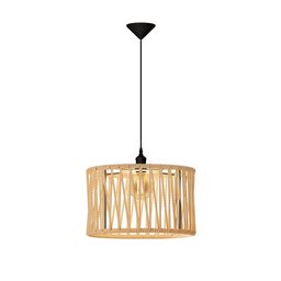 Luminária Pendente para Sala de Estar Nobre em Corda Cúpula Cor Off White - 2