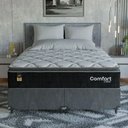 Ver imagem 6 de Cama Box Queen + Colchão Comfort Class Pillow Top 158x198cm Preto/suede Cinza