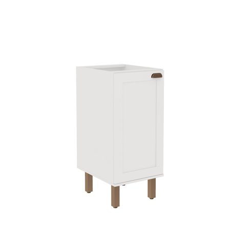 Balcao de Cozinha 1 Porta 40 cm Iluminata Branco sem Tampo
