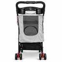 Ver imagem 3 de Carrinho de Passeio Pet com Porta Copo para Cães e Gatos 20kg Dobrável