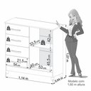 Ver imagem 4 de Cômoda 4 Gavetas IMOP com Sapateira Dubai