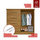 Ver imagem 5 de Cômoda 4 Gavetas Imop Com Sapateira Dubai