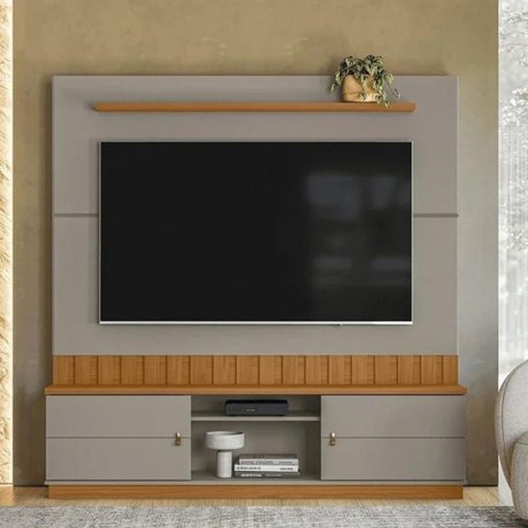 Home Decorativo Florianópolis 1.75 Grigio Fosco Amendoa para Sala