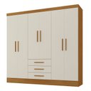 Ver imagem 4 de Guarda Roupa Casal 6 Portas 6 Gavetas 100% MDF Berlin Espresso Móveis