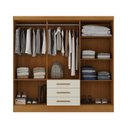 Ver imagem 3 de Guarda Roupa Casal 6 Portas 6 Gavetas 100% MDF Berlin Espresso Móveis