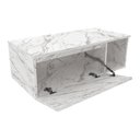Ver imagem 4 de Gabinete Banheiro Suspenso 80cm Multimóveis CR10081 Mármore Branco