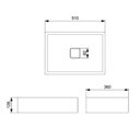 Ver imagem 5 de Cuba de Apoio 51x36cm S Mesa Roca T6 Terra Stone A32787z070