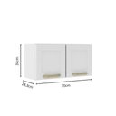 Ver imagem 5 de Cozinha Completa Aço com Tampo Mdp Branco Colors Bertolini Branco